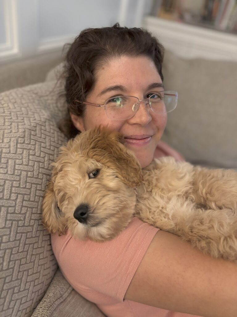 Christy and Lily, updates  early days with a goldendoodle puppy